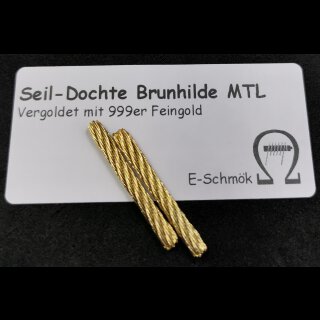 vergoldete Seildochte Brunhilde MTL (2 Dochte)