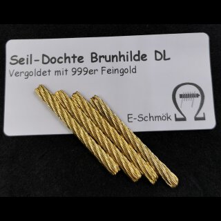 vergoldete Seildochte Brunhilde DL (4 Dochte)
