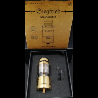 vergoldetes Siegfried RTA Set von Vapefly, Gold & Schwarz