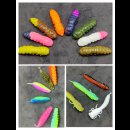 Forelle Trout Lure Pupa Gummiköder  Larva Aroma UV...