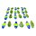 Spoon Design Blau/Gelb - Grün Pal Style 2,5g