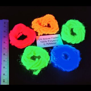 UV Aktiver Faden pink/rot