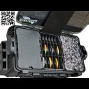 Banana/Wobblerdose  für Meiho 7070 & 7055 Schwarz Carbon ABS/Foliert-Universalbox / 18 Banana