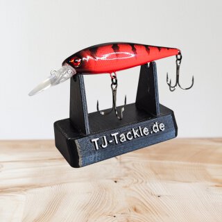 Hecht/Zander Wobbler 10cm 8gramm Red Perch (UV Aktiv)